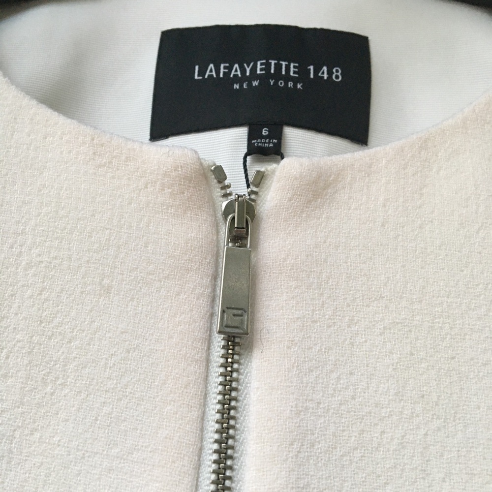 NWT Lafayette 148 Landon Cloud Zipper Jacket 6 - Picture 12 of 15
